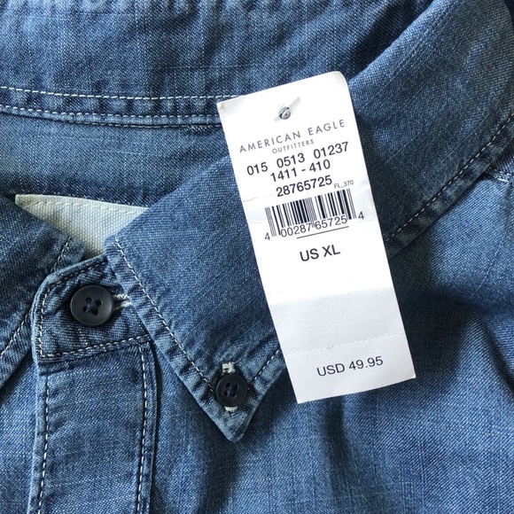 American Eagle Ombré Button Down Shirt - Picture 5 of 6